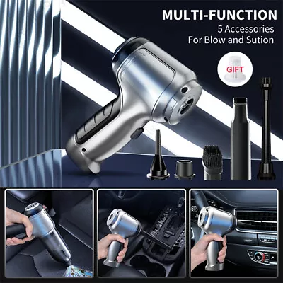 Handheld Vacuum Cleaner For Car 95000PA Powerful Brushless Motor Air Duster • $42.98