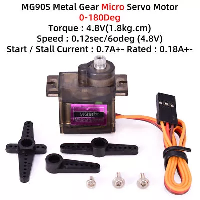 MG995 MG996R MG90S SG90 Servo 180 Degree Micro Servo Motor Set For RC Planes • $7.99