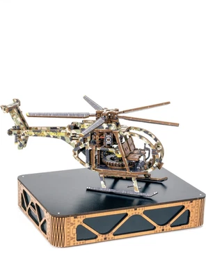 $59.99 • Buy Helicopter LE Wooden 3D Puzzle Mechanical Model Assembly DIY Gift WOODEN.CITY