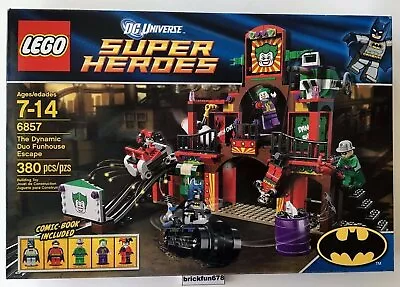 LEGO DC Superheroes 6857 The Dynamic Duo Funhouse Escape Batman Joker • $174.50