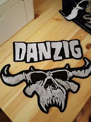 Danzig Back Patches High Quality Embroidery 90s Metal Patch For Jacket Misfits  • $30.02