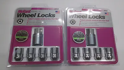 LOT OF 8 - McGard Premium Wheel Locks- DUAL HEX KEY - 24157 - M12x1.5 - CHROME • $49.99