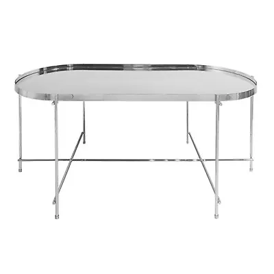 Mirrored Chrome Coffee Table Occasional Table Oakland Living Room Table New • £39.99