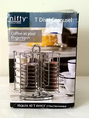 Nifty Solutions T-Discs Pod Carousel Holder Coffee Storage Organizer Cup Rack • $22.94