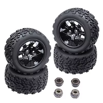 4PCS  12mm Hub Wheels And Tires Set 1:10 Off Road RC Car Monster Truck Tyre  • $42.71