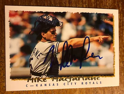 Mike Macfarlane Hand Autographed Signed 1994 Topps #296 Kansas City Royals • $1.99