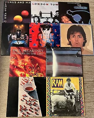 PAUL MCCARTNEY LP LOT - SELF-TITLED/RAM/II/BACK TO THE EGG/FLOWERS IN DIRT Vinyl • $100