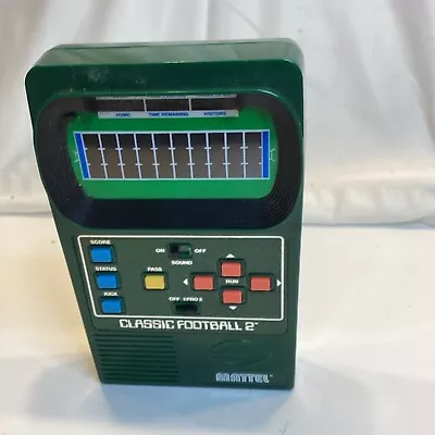 Mattel Classic Football 2 Handheld Electronic Video Game Tested Working Great • $24.24