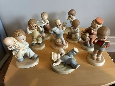 MEMORIES OF YESTERDAY FIGURINES Vintage 1987 To 1992 Boys Enesco • $59.94