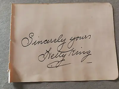 Signed HETTY KING Male Impersonator Music Hall +1 British Autograph Book Page • £7.50