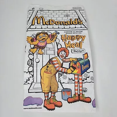 Vintage McDonalds Happy Meal Bag Ronald Grimace Birdie Hamburglar 2001 • $12.75