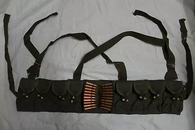 CHINESE MILITARY SKS TYPE 56 SEMI AMMO CHEST-RIG BANDOLIER POUCH 7.62x39 • $23.99