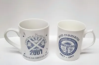 Vintage McLaggan Smith Mugs Scottish Gaelic Mod Inverness 1997 Stornoway 2001 • £12.29