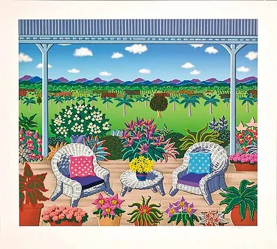 Joanne Netting - Verandah Hand-signed Serigraph • $195