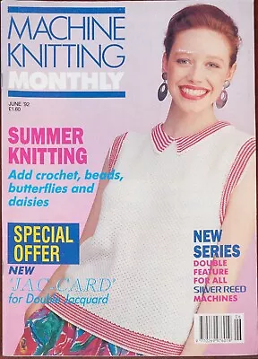 £6.99 • Buy Machine Knitting Monthly Pattern Magazine June 1992 Vintage Mens Ladies 1990s