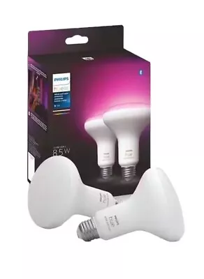 Philips Hue BR30 LED 85W Color Ambiance Smart Light Bulb 577956 No Box(Set Of 2) • $60