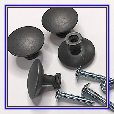 117616 X 4 (100410) IKEA HEDRA HEMNES Furniture Knob Handle With Screws - SMALL • £3.60