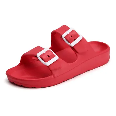 Women Beach Sliders Sandals Pool Holiday Sun Vacation Slip On Slider Waterproof • £7.22