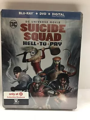 🌐 DCU Suicide Squad Hell To Pay Limited Steelbook (Blu-ray/DVD/No Digital) NEW • $55.49