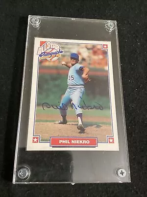 1993 Nabisco All Star Autographs Phil Niekro • $10