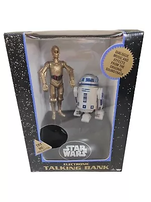 Star Wars Electronic Talking Bank C3-P0 R2-D2 New In Box 1997 Thinkway Toys • $45
