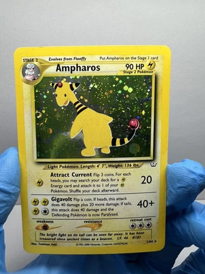$4.25 • Buy Ampharos 1/64 Holo Rare Neo Revelation LP Pokemon TCG