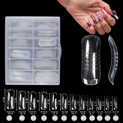 120Pcs Quick Poly Building Gel Mold False Nail Tips Extension Forms Nail Art • $7.99