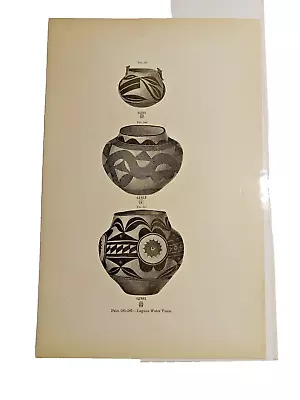 3 Prt Laguna Pueblo Kawaika Keresan Pottery Water Jars / Vessels New Mexico 1883 • $55
