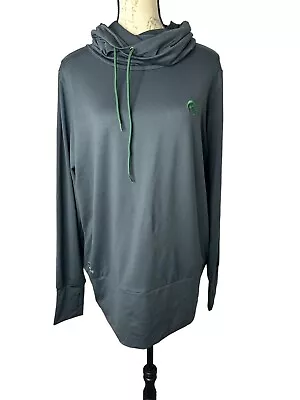 Michigan State Spartans Green Women’s Crable Funnel Neck Gray XL Pullover NWT • $21