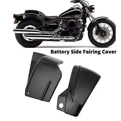 $33.23 • Buy Side Black Gloss Battery Fairing Cover Fit For Yamaha V Star 650 XVS650 XVS650AT