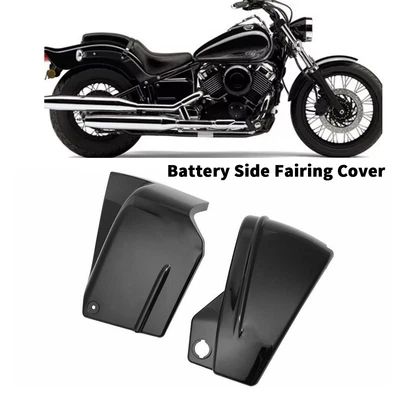$33.23 • Buy Side Black Gloss Battery Fairing Cover Fit For Yamaha V Star 650 XVS650 XVS650AT