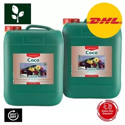 Canna Coco A+B Nutrient 10L For Coco Coir Hydroponics • £63.49