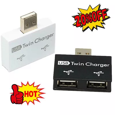 $2.12 • Buy 2.0 USB Hub 2 Port Charger Expander Hub Adapter Mini PC Dual Splitter