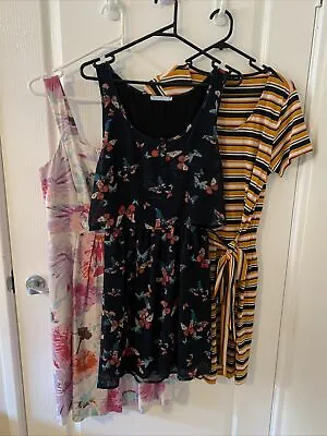 $15 • Buy 3 Dresses - Size 12 (cotton On, Bershka And Target)