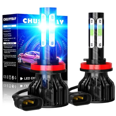 LED Headlight Kit H11 7000K Ice Blue Low Beam 2 Bulbs For Cadillac CTS 2008-2015 • $21.59