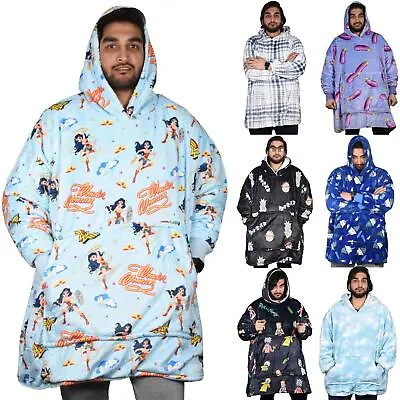 Hoodie Blanket Adult Oversized Sweatshirt Sherpa Fleece Big Hooded Ultra Plush • £15.99