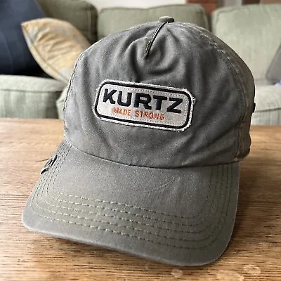 A-Kurtz Made Strong L/XL Army Green Distressed Industrial Baseball Hat Cap • $17.99