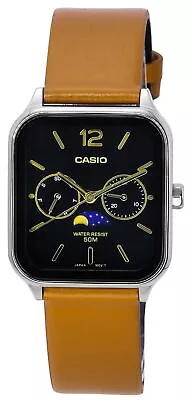 Casio Standard Analog Moon Phase Black Dial MTP-M305L-1A Mens Watch • $106.10