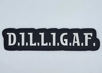 $7.61 • Buy DILLIGAF Biker Harley Davidson Vest Embroidered Patches Badge Iron Sew On