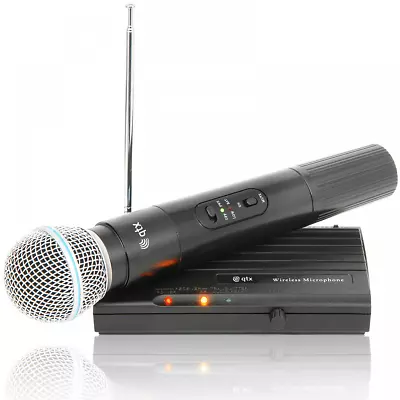 QTX Single VHF Wireless Radio Microphone System 50M Range 174.5Mhz Mic • £39.99