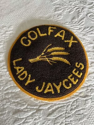 Large Vintage Varsity Letter Letterman Jacket Chenille Patch Colfax WA Wheat • $16.95