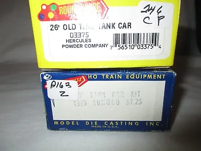 2 Roundhouse H.o. Scale Models.brand New -sun Oil Co.50ft.26ft Hercules Power Co • $29