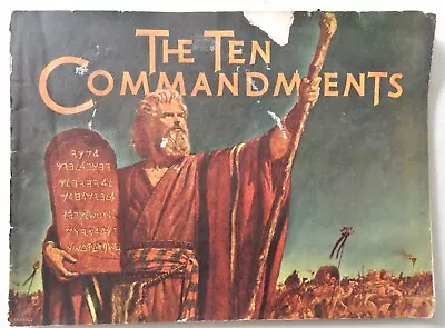 THE TEN COMMANDMENTS Movie Souvenir Program Vintage Original 1956 • $5.99