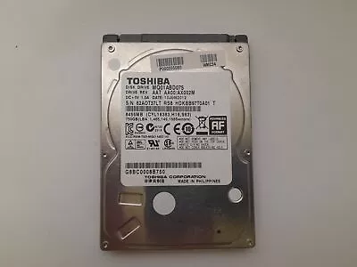 Toshiba MQ01ABD075 750GB 2.5  Laptop Hard Drive SATA HDD • £14.98