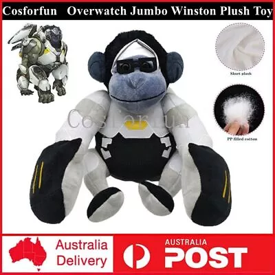 Overwatch Jumbo Winston Plush Toys Animal Gorilla Stuffed Doll Toy Kids Gifts • $36.66