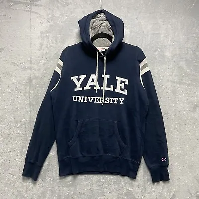 Champion Yale University Hoodie Men’s Small Navy Blue Hooded Cotton  • $11.81