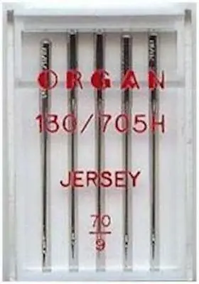Sewing Machine Needles 1 Side Flat Jersey 70/9 Organ Fit Brother Janome Singer • £2.95