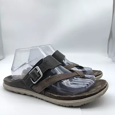 Merrell Vertiver Womens Size 9 Brown Adjustable Buckle Thong Sandals • $21.74