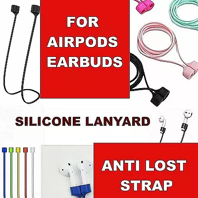 AntiLost Strap String Rope Silicone Holder Cable Cord For AirPods Earbud • $3.95