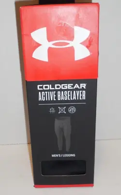 Under Armour Cold Gear Active Base Layer Leggings Pants Mens Size XL Black New • $36.35